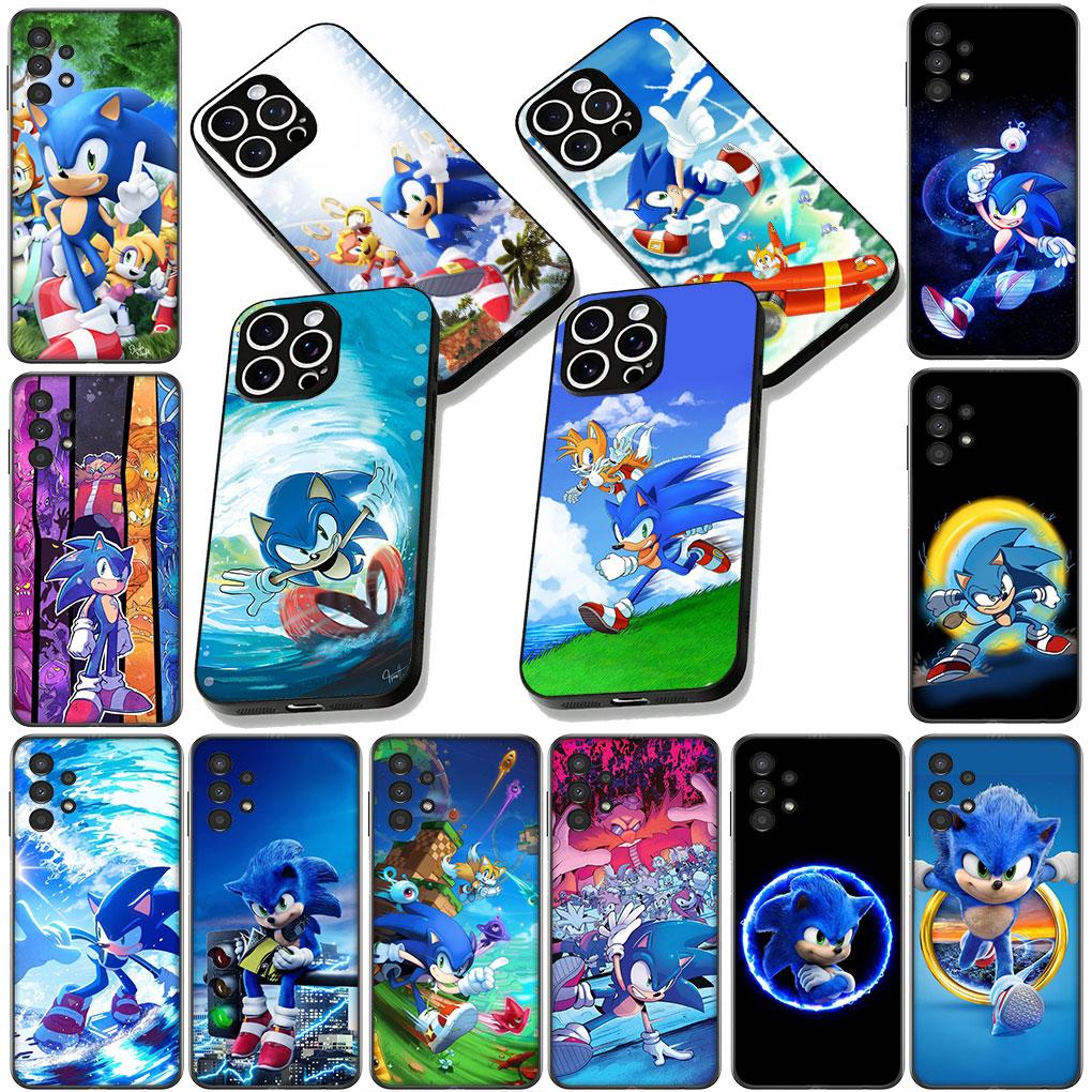 Phone Cover for Samsung Galaxy S25 S24 S23 FE Plus Ultra S7 Edge A16 A15 5G s25+ Casing Flexible Case S-Sonics Hedgehog