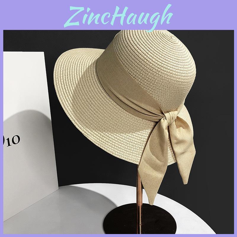 Outdoor Straw Hat For Women With Wide Brim Sun Protection Summer Beach Fashion Gift For Ladies