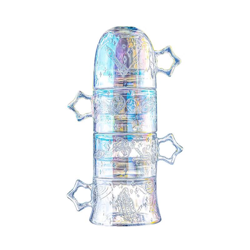 NERVISHI China Aerospace Starry Sky Glass Drinkware Set Four-piece set