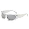 New Y2K Sports Punk Sunglasses Women Men Square Goggle Luxury Brand Sun Glasses UV400 Colorful Mirror Fashion Eyewear
