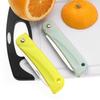 Stainless Steel Kitchen Fruit Knives ABS Handle Folding Slicing Knife with Fork Camping Pocket Peeler