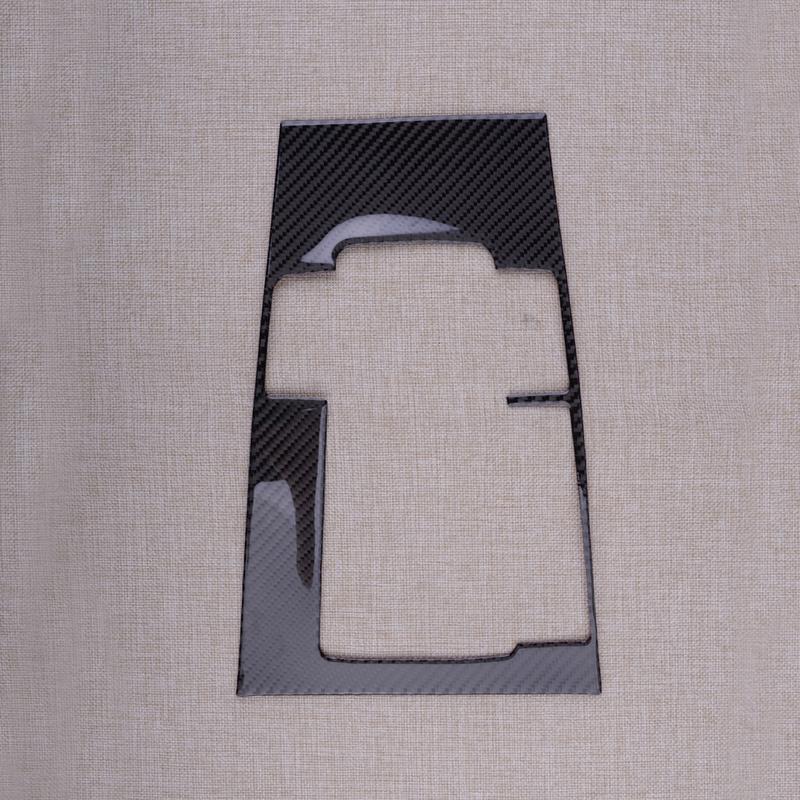 Black Carbon Fiber Center Console Gear Shift Panel Cover Trim Fit for Mazda 3 Axela     2024 LHD