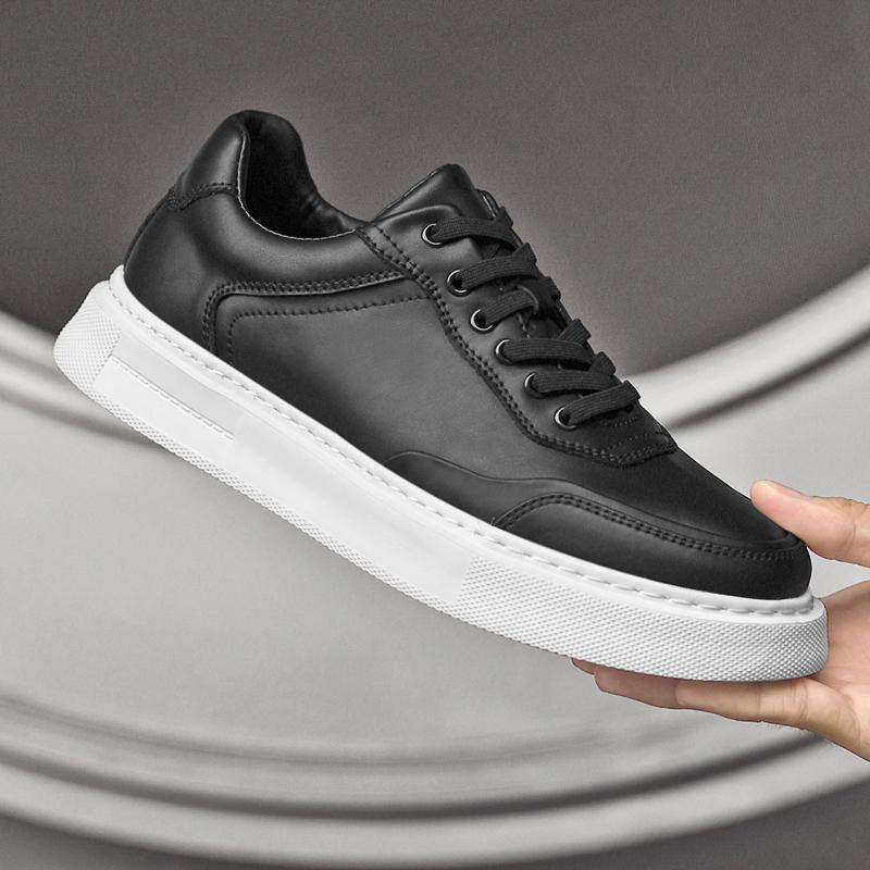 Fashion Genuine Leather Mens Sneakers New Design Skateboard Footwear Men Comfortable Casual Shoes Outdoor Walking Shoes Tenis Masculino