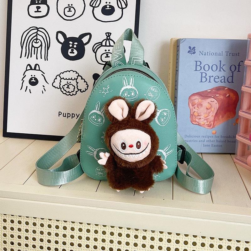 School Bag Fashion Children's Bag Labub New Lightweight and Versatile Backpack Casual Small Breast Bag Going Out Change Bag