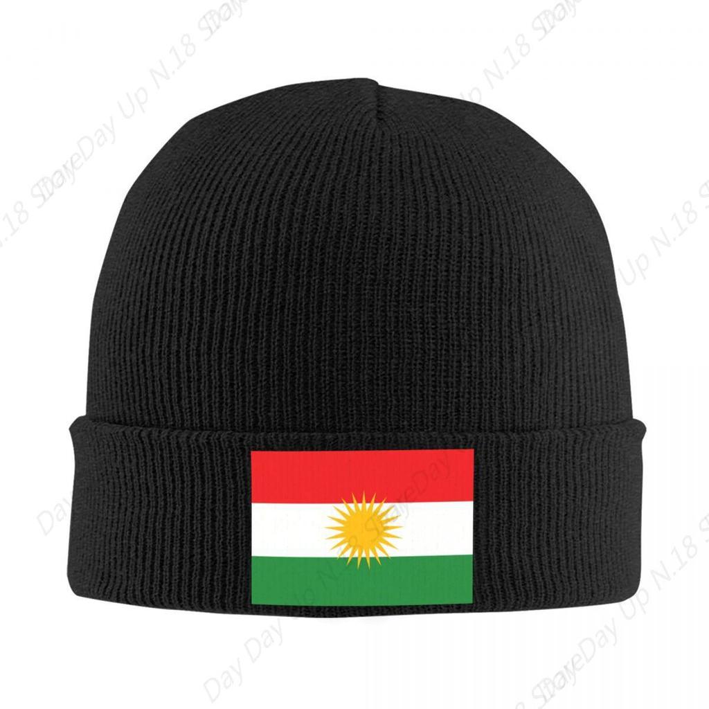 Kurdistan Flag Beanie Cap Unisex Winter Warm Bonnet Homme Knit Hat Hip Hop Outdoor Ski Skullies Beanies Caps