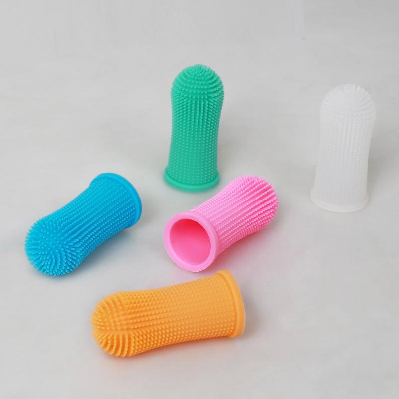 Silicone Pet 360° Finger Toothbrush for Dogs and Cats