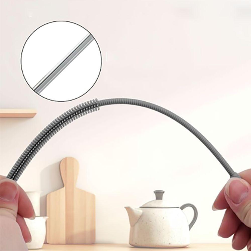 2pcs Bendable Pipe Tube  Cleaning Brush 6/8mm Pacifier Brush Silicone Straw Brushes  Kitchen