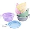 Popular Silicone Foldable Macaron Pet Bowl - Compact Outdoor Water & Food Dish for Dogs