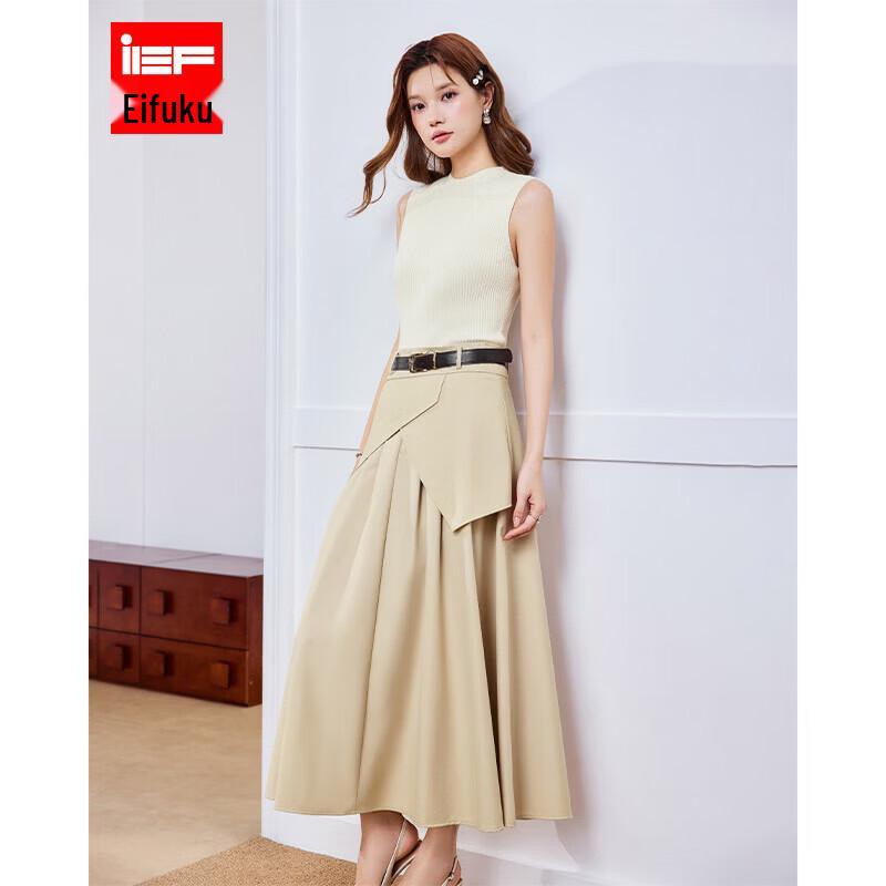 IEF 2026 Spring Commuter Sleeveless Two-Piece Dress Set M