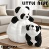 Simulated  Animal Plush Nest Small Giraffe Tiger Leopard Lion Panda Dogs Dolls Throw Pillow Plushie Baby Gift Birthday Present