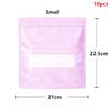 10 Pcs Aluminum Foil Storage Bags Freezer Sealed Organizers Food Packaging Reusable Pantry Odor-Proof Bag Kitchen Essential