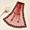 Elegant Embroidery Flower Lace Head Cover Breathable Bandana Head Scarf For Stylish Outfit Turban Headwrap for Daily Use