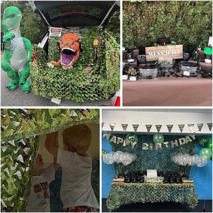 2×3m Siatka Maskująca na Ogrodzenie Cieniująca Osłona Płot Kamuflaż