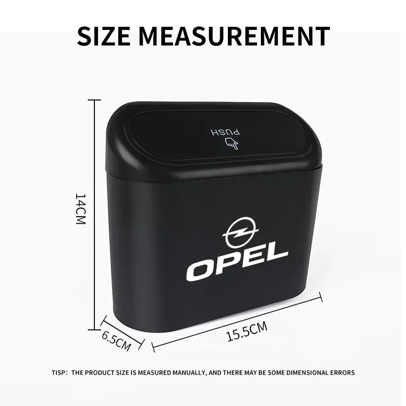 AAAYJ1 Contenitore Porta Rifiuti Polvere per Veicoli Scatola Portaoggetti Accessori Interni Auto per Opel Astra Insignia Corsa Zafira Meriva Mokka Vivaro Vectra