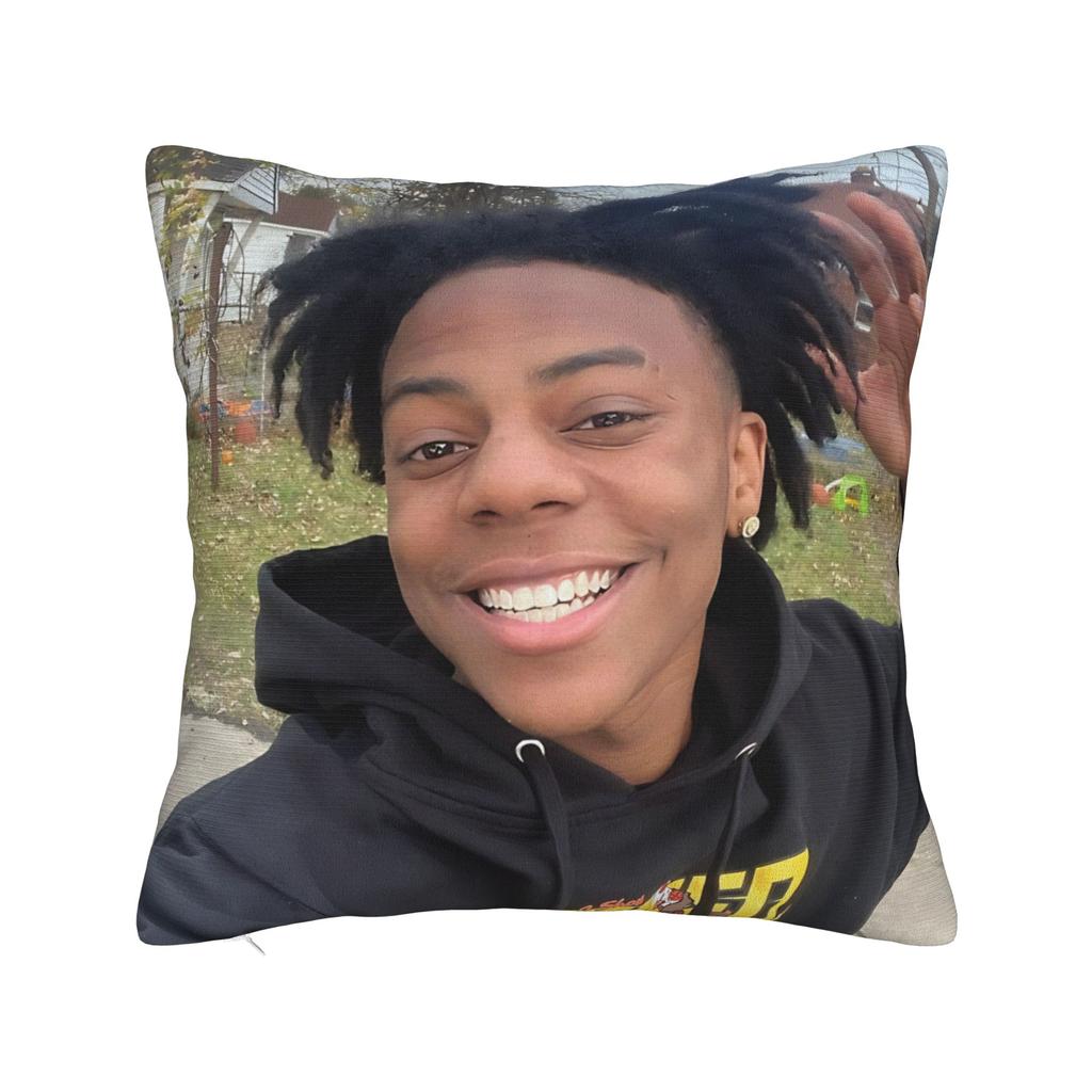 Ishowspeed Funny Meme Square Pillow Case Cushion Covers Awesome Zipper Decorative Throw Pillow Case Cover For Home 45*45Cm