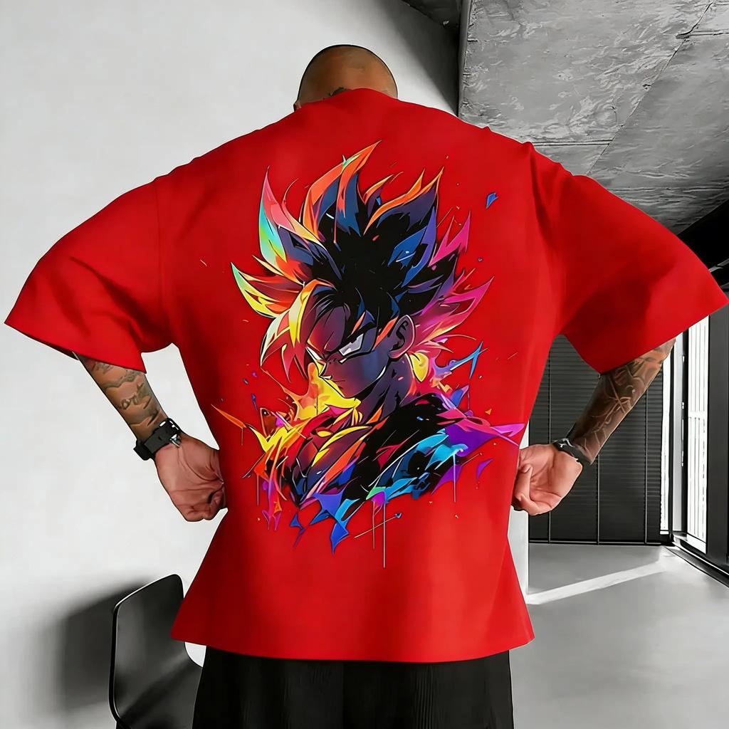 Dragon Ball Z Men's and Women's T-shirt Son Goku Anime Tee Summer and Spring Boy's Short Sleeves Breathable Outfits