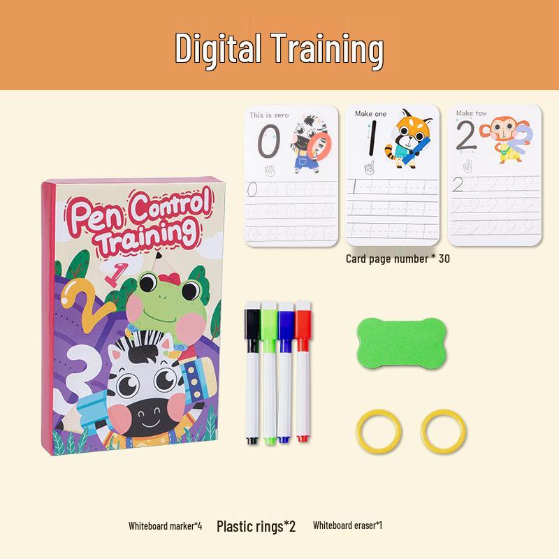 Kindergarten Pen Control & Character Practice Book for Early Education