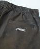 Tonsle Dirty Wash Elastic Waist Double Pleated Wide Pants Khaki