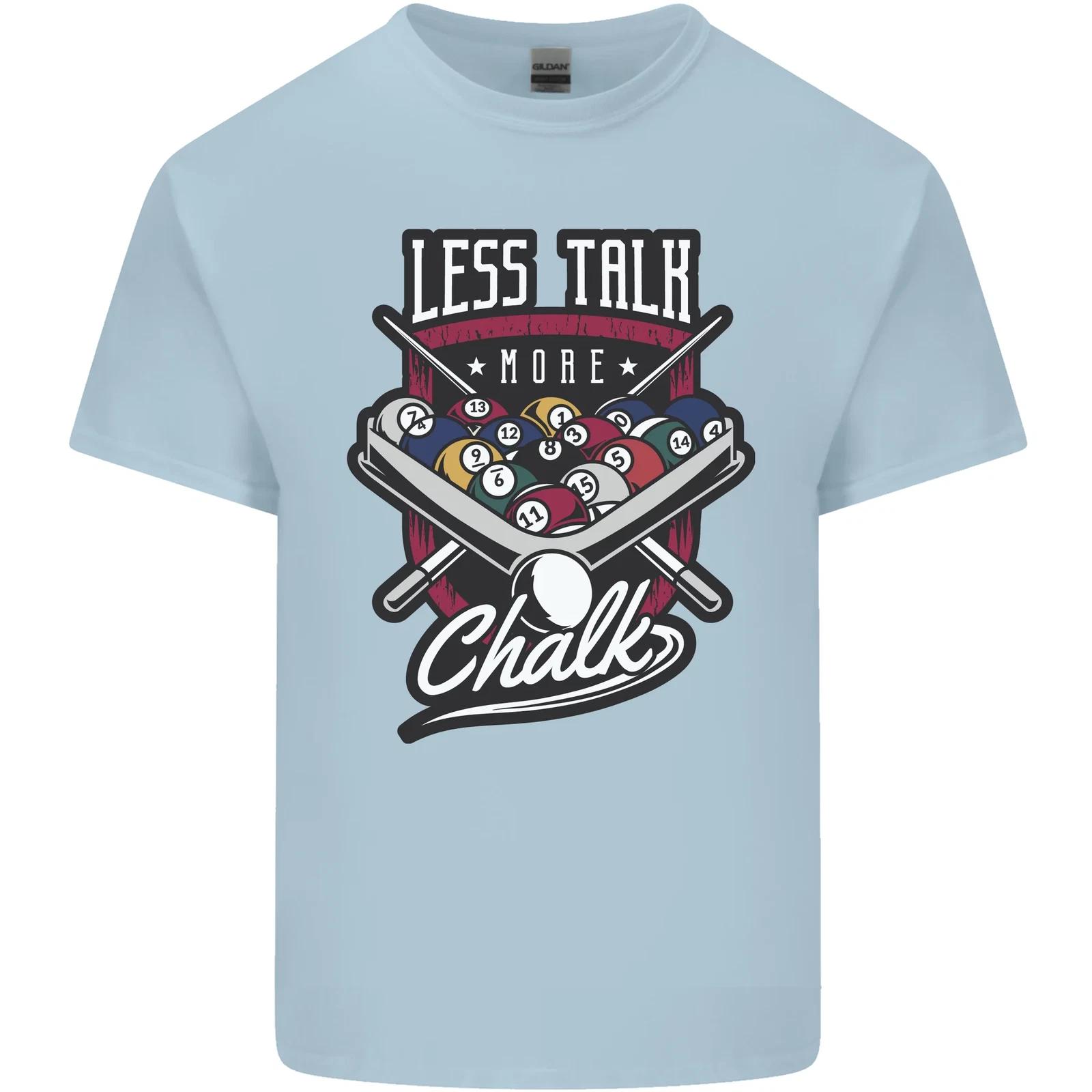 Less Talk More Chalk Funny 9-Ball Pool Kids T-Shirt Childrens 4XL