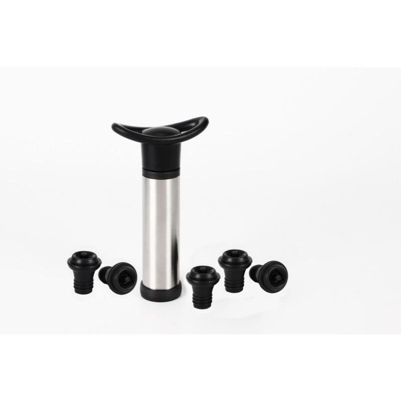 Stainless steel vacuum wine stopper for red wine airtight sealing air extraction and compression type preservation wine stopper