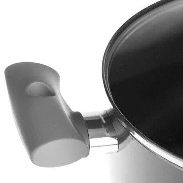 Gryta för induktion och dess lock "Néo" aluminium diameter 24 cm