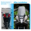 For Honda NX500 NX400 Nx 500 2023 2024 Nx 500 Motorcycle NX500 Heighten Widen Windscreen Windshield Wind Shield Deflector