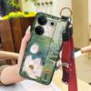For Mom Chinese Style Phone Case For Tecno Camon20 Pro 5G/CK8n Fashion Wrist Strap Soft Case Phone Holder Dirt-resistant
