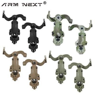 Schieten Headset Beugel Kit Multi-hoek Rotatie Helm Rail Adapter Fit OPS Core ARC en Team Wendy M-LOK Rail Hoofdtelefoon Mount