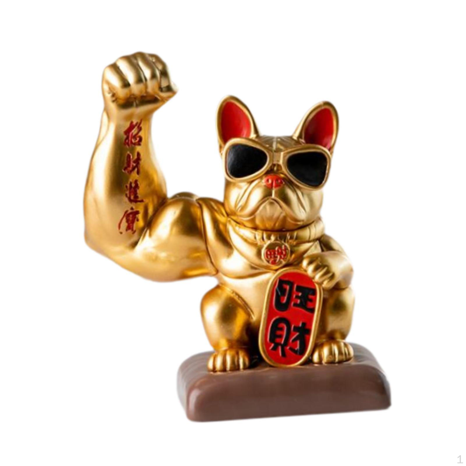 

Скульптура животного, мускулистая рука, счастливая собака, статуэтка, подарок на день рождения, настольное украшение, фигурка для