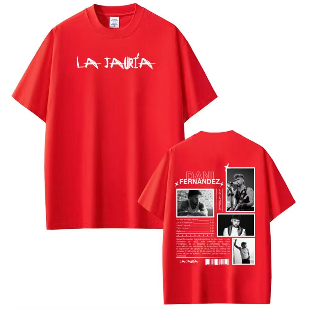 Rapper Dani Fernandez Album Tour Print T-shirts Men Women Hip-hop T-shirts Short-sleeved Loose Casual Cotton T-shirts Streetwear