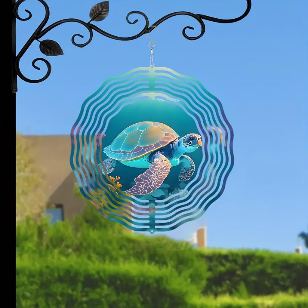 2D Peacock Metal Wind Spinner Colorful Feather Design Outdoor Garden Decor for Patio Yard Kinetic Wind Powered Ornament Unique Gift Idea