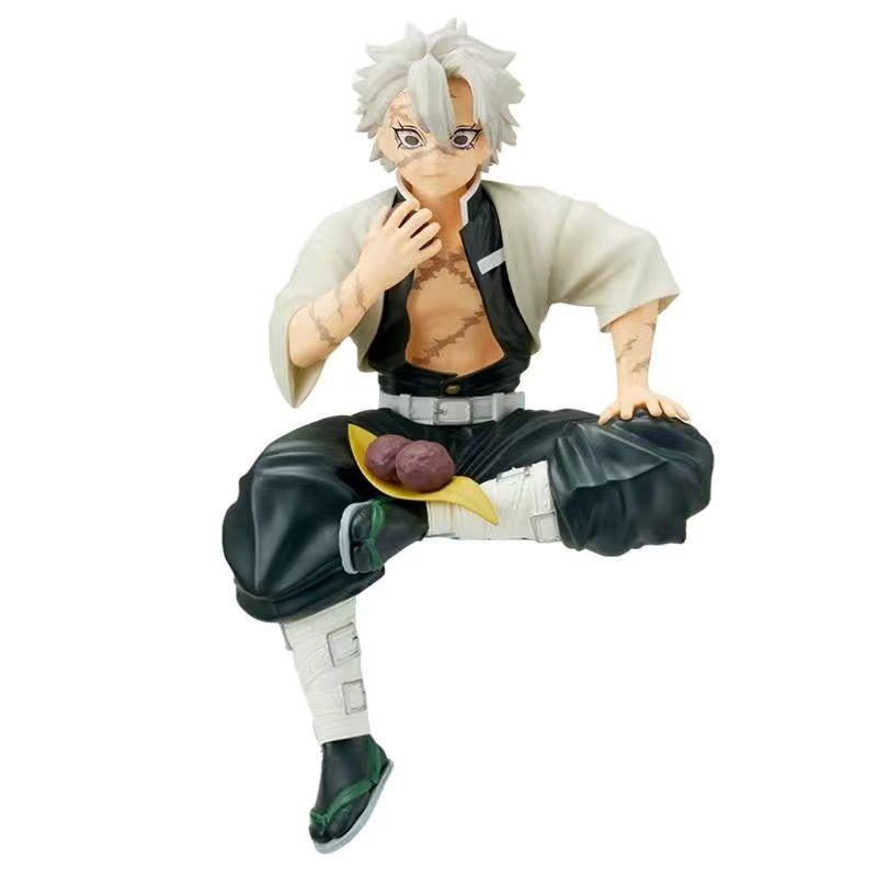 Kimetsu No Yaiba - Rice Ball Tanjiro Nezuko Zenitsu Decorations For Desktop Pc Case And Car Anime Figure Model Doll Toy Gift