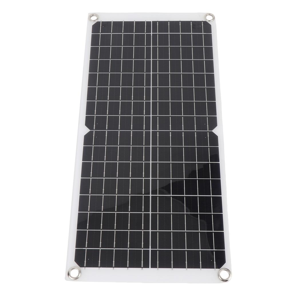 Monocrystalline Solar Battery Panel Kit Flexible 17W 18V 0.94A with USB Port for Camping Car Boat