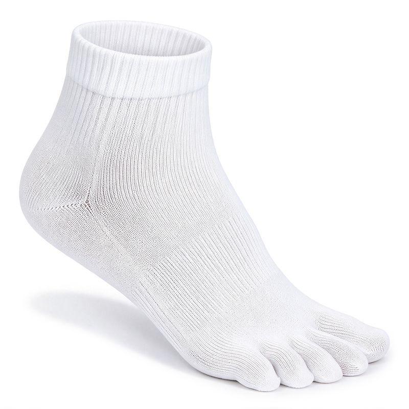 Nahtlose Baumwoll-Fünf-Zehen-Socken für Herren - Atmungsaktives Sommer-Sportdesign
