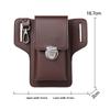 New PU Multifunctional Belt Waist Bag PU Solid Color Phone Waist Bag Portable Vintage Leather Bag Outdoor Sports Bag Man Gifts