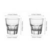 Classic Thick Wine Glass Whiskey Cocktail Glasses Juice Tea Beverage Mugs Transparent Drinkware Beer Glass Modern Wine Utensils