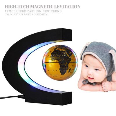 C-Shaped Magnetic Levitation Globe: Creative Desktop Decoration & Unique Festival Souvenir