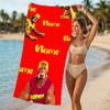 Customizable personalized beach towels Hulk Hogan themed designs.Suitable for the beach, yoga, sports;ideal as beach accessories
