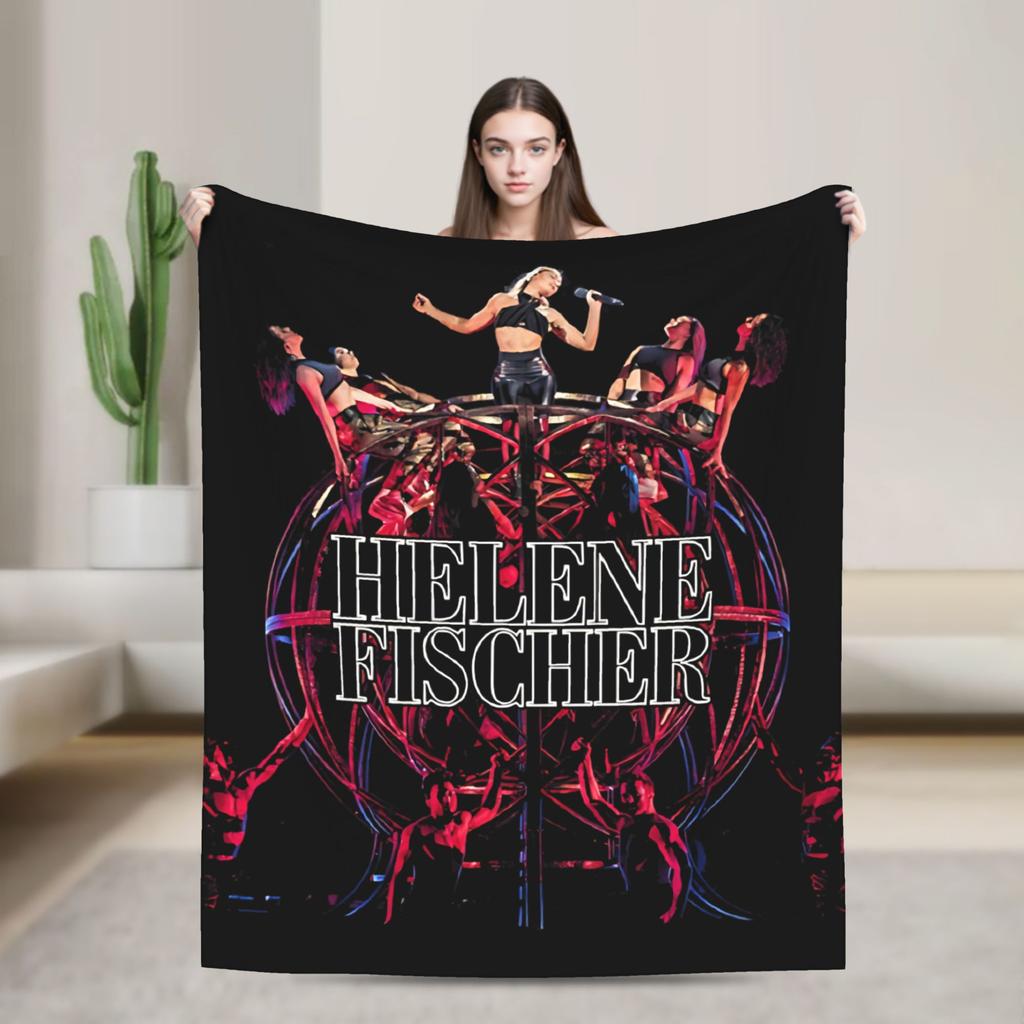 Helene Fischer Deutsche Sängerin Plüschdecke Kinder Flanell Überwurfdecke Für Wohnzimmer Super Weich Design Qualität Tagesdecke