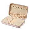 Large Capacity Velvet Jewelry Box Zipper Closure Jewelry Storage Case  Jewelry Storage