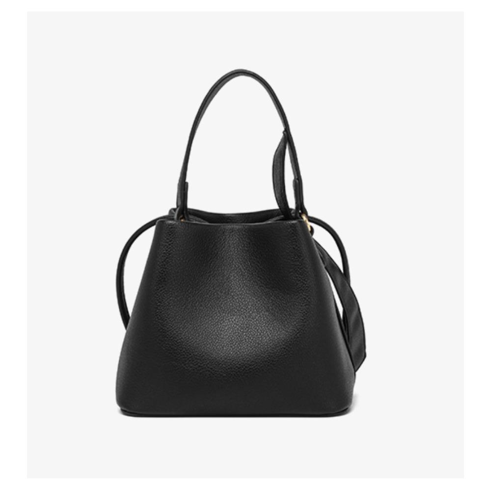 Vegetable Basket Bag Drawstring Bucket Bag Textured Commuter Versatile Shoulder Messenger Bag Women's Elegant Handbag