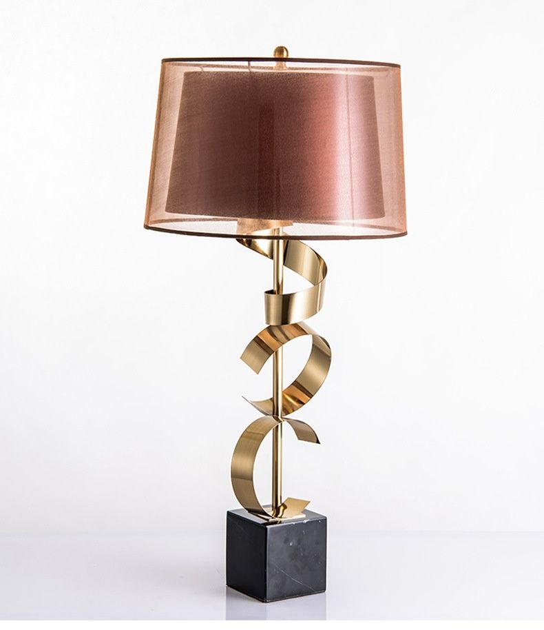 Post-modern minimalist luxury villa living room, bedroom bedside lamp, personalized artistic study table lamp