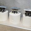 Whimsical Raccoons Bathroom Accessory Multifunctional Tissue Paper Shelf Space Saving Home Decors Solution