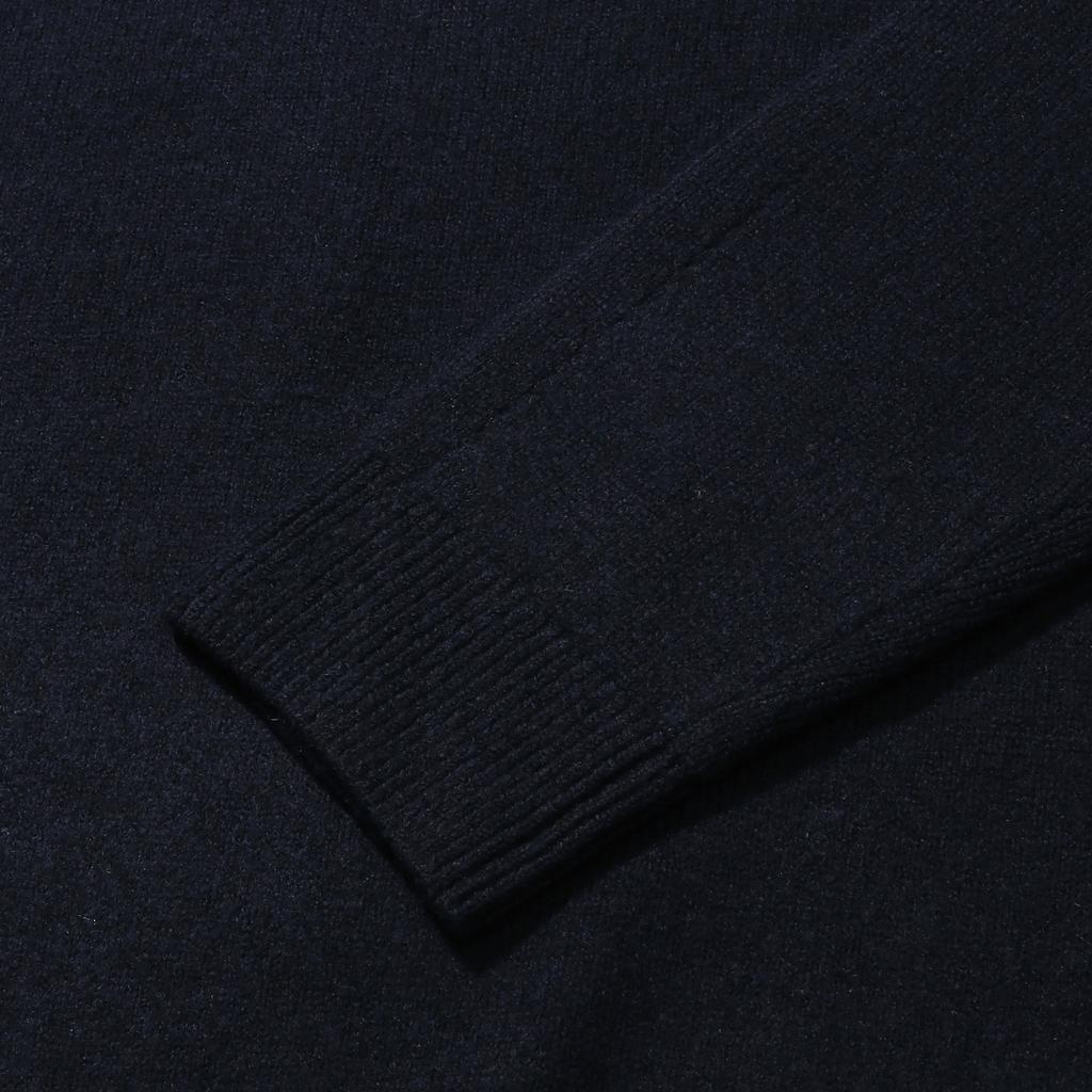 LEDEPT Washable Half-Zip Collar Knit [Navy]