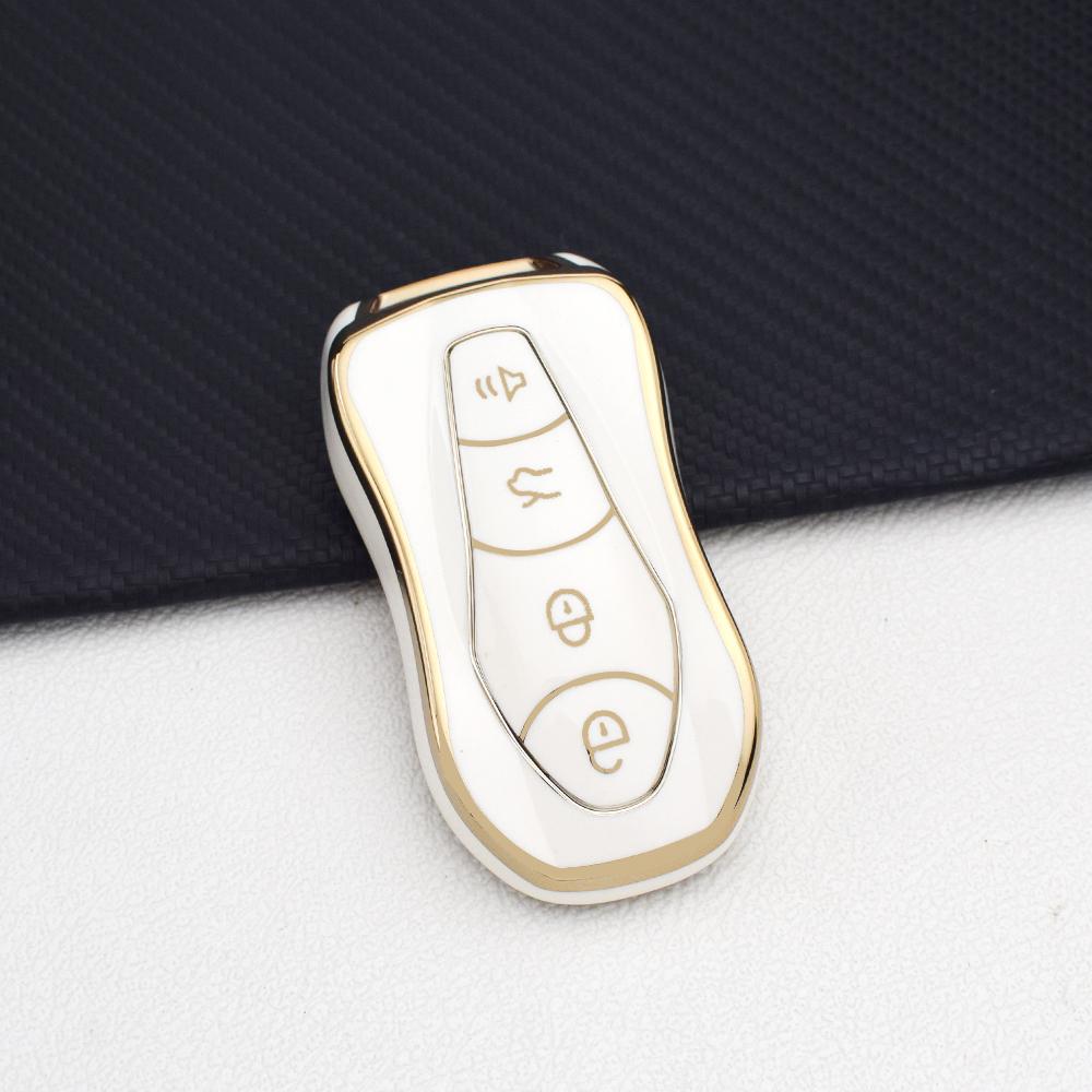 Tpu Key Fob Case For Geely Atlas Pro/Boyue/Tugella/Azkarra Fy11/Emgrand Gs/X6 Suv/Ec7 -Protective Cover With Keychain Accessory