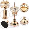 European crystal candlestick crown candlelight dinner scene decoration props living room golden ornaments retro luxury