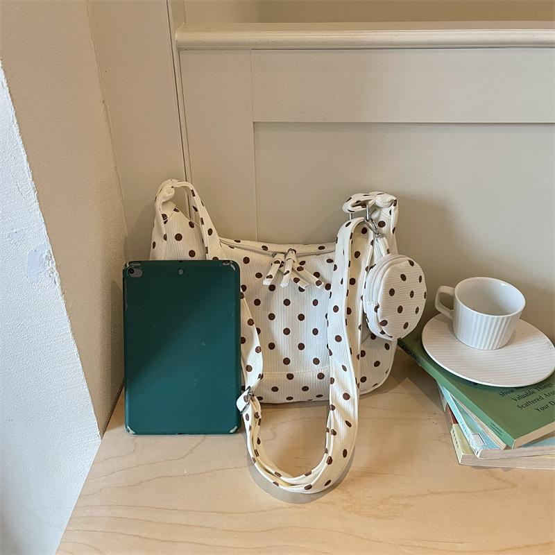 Polka Dot Shoulder Bag Women's Tote Bag