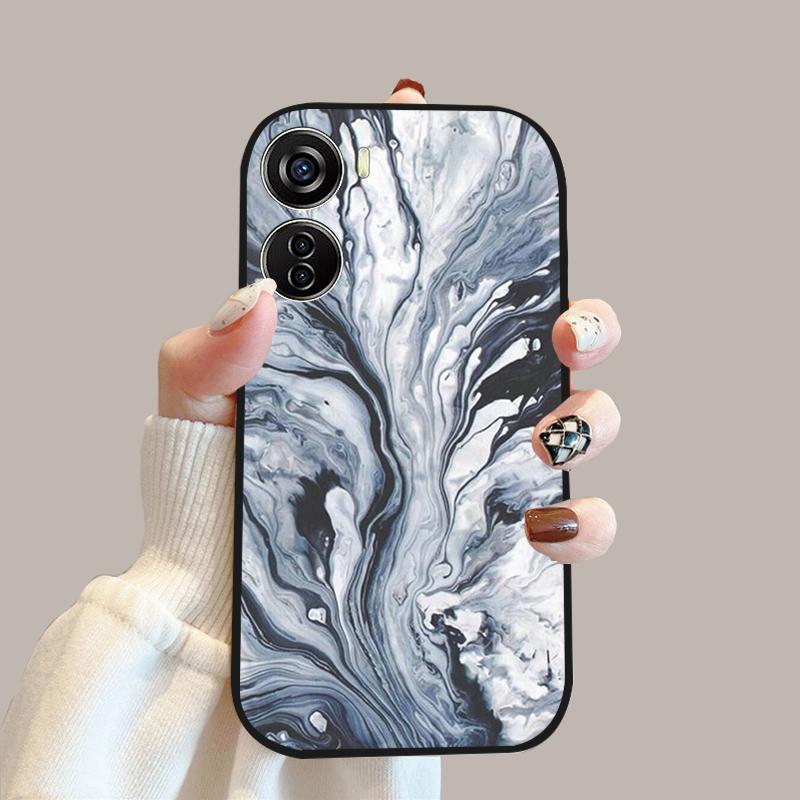 Para ZTE Blade V40 Funda de Diseño V41 Vita Silicona Suave TPU Fundas para Teléfono Para ZTE Axon 40 Lite Moda Lujo Protectoras Fundas Cubierta