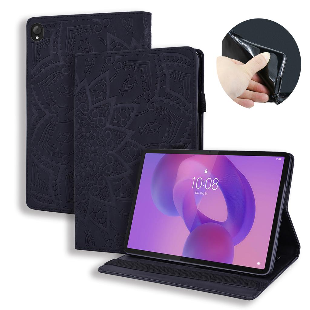 Für Lenovo Tab K10C/E10C Tablet Hülle Kartenfächer Lederhülle Blumenmuster