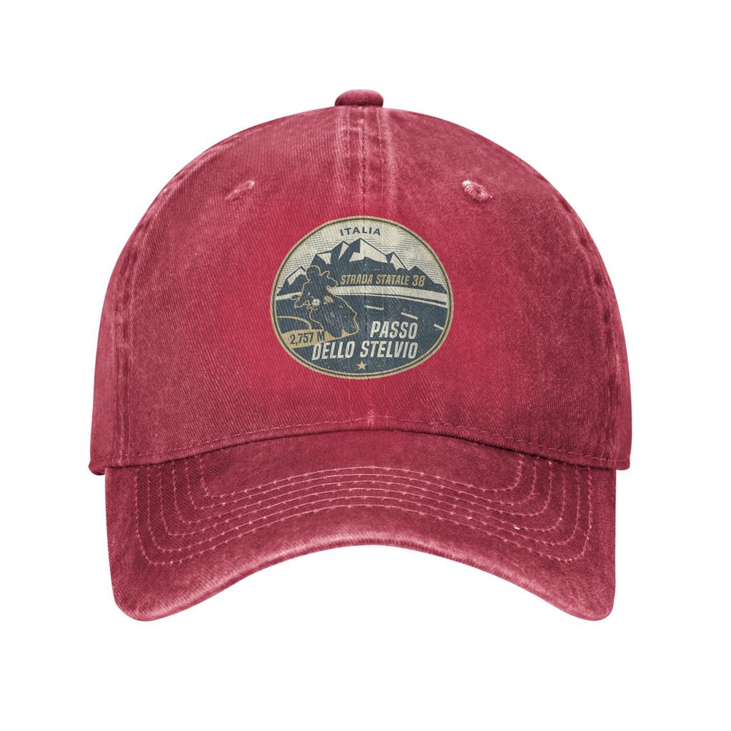 Stelvio Pass, Italy Denim Cap Casual Baseball Caps Adjustable Hat Summer Unisex Baseball Hats